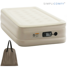 Load image into Gallery viewer, Inflatable Air Mattress 18&quot; Raised Air Bed with Built-in AC Pump (Twin) - Simpli Comfy Inflatable Air Mattress

