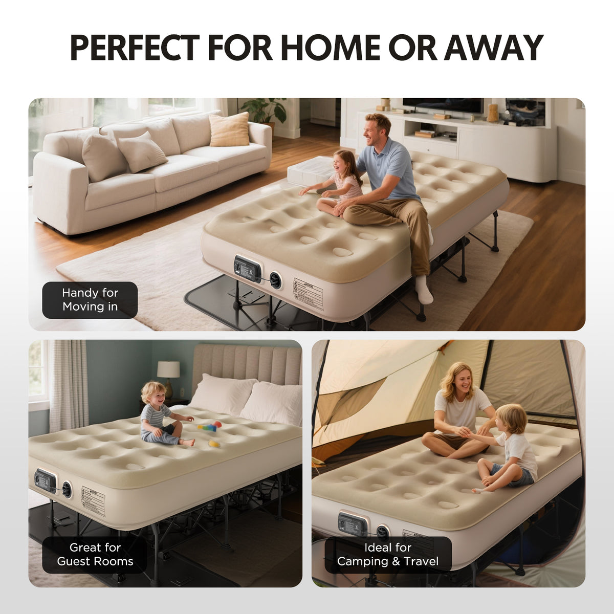 EZ Bed Twin with Frame & Wheeled Case | Simpli Comfy – Simpli