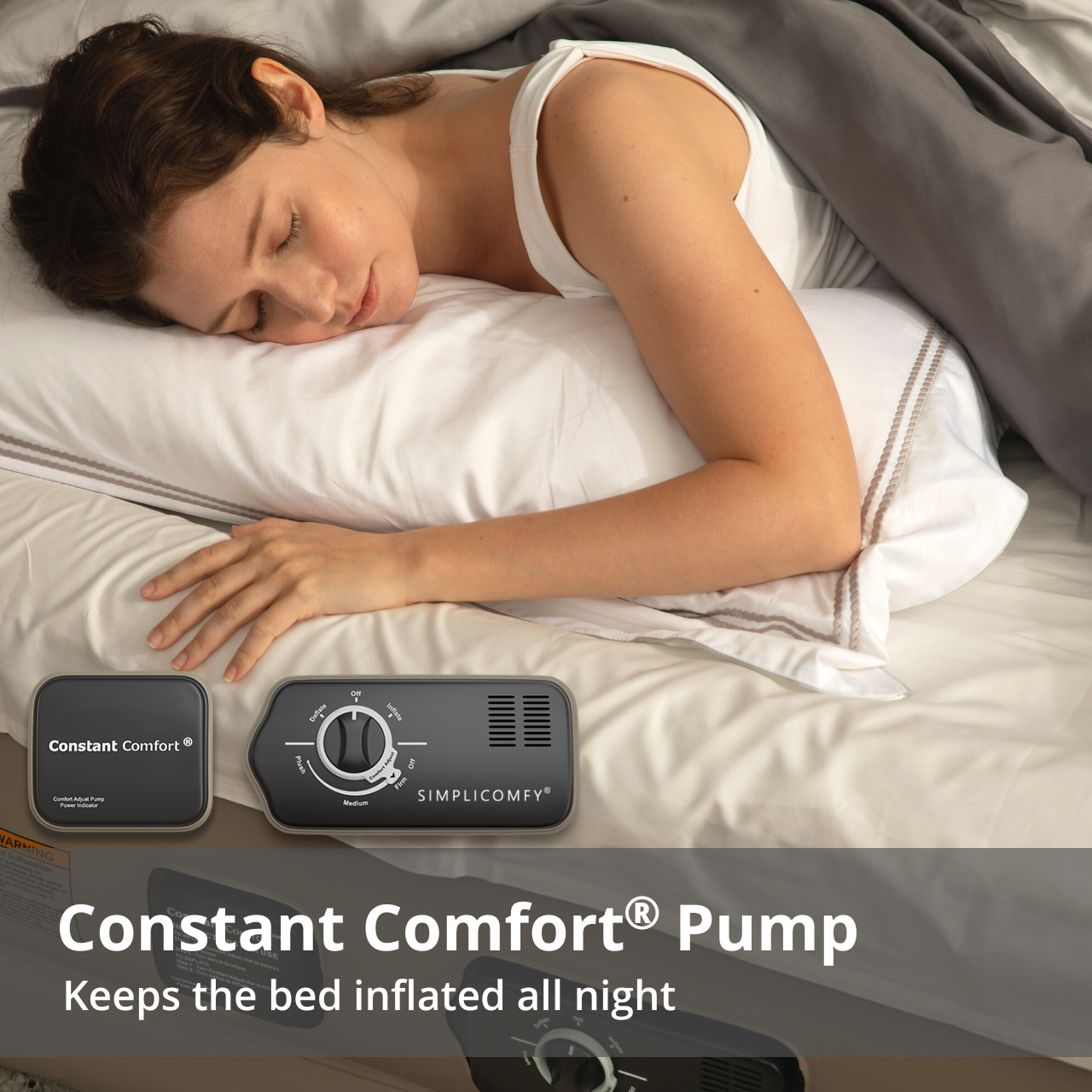 Ez bed inflatable guest bed with constant comfort pump deals