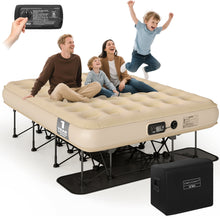 Load image into Gallery viewer, Simpli Comfy EZ Bed Queen — Self-Inflating Air Mattress with Built-In Steel Frame, Pump &amp; Wheeled Case - Simpli Comfy Inflatable Air Mattress
