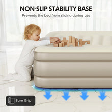 Load image into Gallery viewer, Simpli Comfy ConstantComfort Twin Air Mattress with Adjustable Dual Pump, 18" Raised - Simpli Comfy Inflatable Air Mattress

