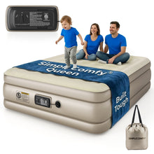 Load image into Gallery viewer, Simpli Comfy ComfortCoil Queen Air Mattress with Built-In Pump, 18" Raised - Simpli Comfy Inflatable Air Mattress

