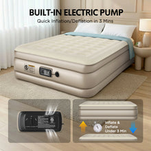 Load image into Gallery viewer, Simpli Comfy ComfortCoil Queen Air Mattress with Built-In Pump, 18" Raised - Simpli Comfy Inflatable Air Mattress
