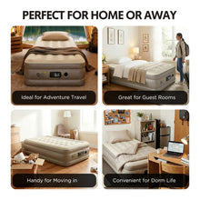 Load image into Gallery viewer, Simpli Comfy ComfortCoil Twin Air Mattress with Built-In Pump, 18" Raised - Simpli Comfy Inflatable Air Mattress
