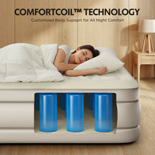 Load image into Gallery viewer, Simpli Comfy ComfortCoil Twin Air Mattress with Built-In Pump, 18" Raised - Simpli Comfy Inflatable Air Mattress
