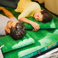 Load image into Gallery viewer, Inflatable Air Mattress Portable Air Bed and 2 Inflatable Pillows with Portable Battery Pump (Queen) - Simpli Comfy Inflatable Air Mattress
