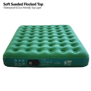 Simpli Comfy Inflatable Air Mattress Portable Air Bed with Built in Battery Pump Queen